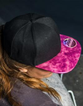 Bronx Glitter Flat Peak Snapback Cap 