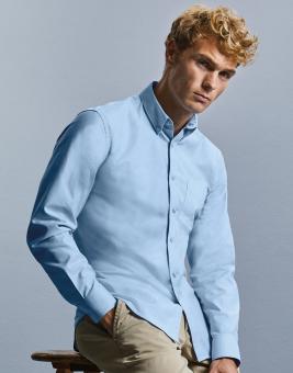 Herren Langarm Tailored Button-Down Oxford Hemd 