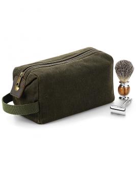 Heritage Waxed Canvas Wash Bag 