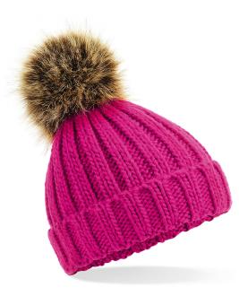 Infant/Junior Fur Pom-Pom Chunky Beanie 