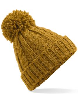 Cable Knit Melange Beanie 