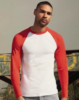 Langarm Baseball T-Shirt 61-028-0 