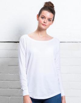 Damen Loose Fit Langarm T-Shirt 