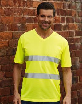 Hi-Vis Super Light V-Ausschnitt T-Shirt 