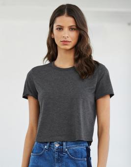 Damen Flowy Cropped T-Shirt 