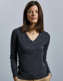 Collection Damen V-Ausschnitt Knitted Pullover 