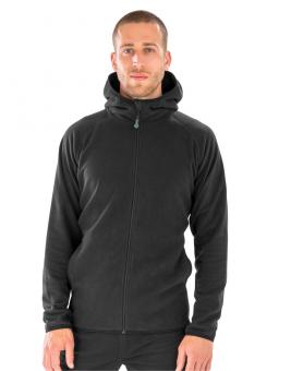 Hooded Recycled Microfleece Jacke 