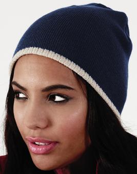 Two-Tone Beanie Strickmütze 