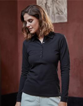 Luxury Damen Langarm Stretch Poloshirt #146 