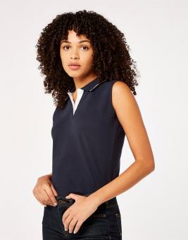 Damen Sports Ärmellos Poloshirt 