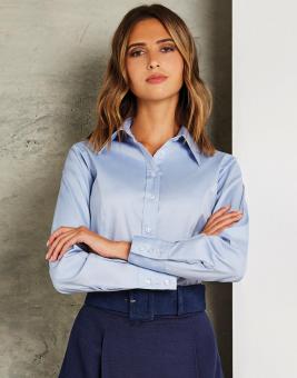 Damen Corporate Oxford Bluse Langarm 