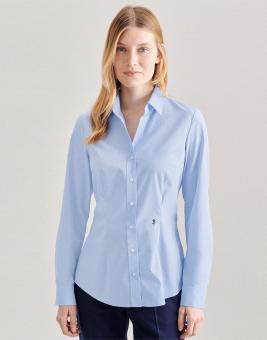 Damen Langarm Slim-Fit Bluse 