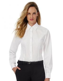 Popelin Damen Langarm Bluse SWP63 