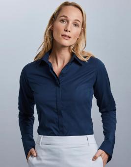 Collection Damen Langarm Ultimate Stretch-Bluse 