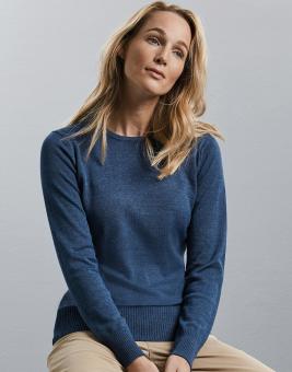 Damen Rundhals Knitted Pullover 