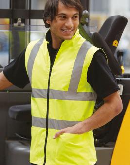 Hi-Vis Fleece Reversible Bodywarmer 