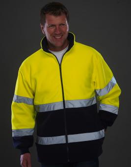 Hi-Vis 2-Tone Fleece Jacke 