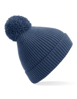 Engineered Knit Ribbed Pom-Pom Beanie 